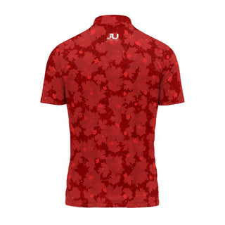 Canada Maple Leaf Pattern Layered men's Sport Collar