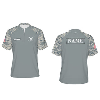 USA Air Force Camo Sleeve Men's Raglan Jersey