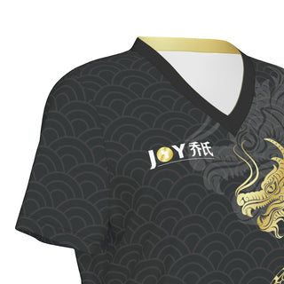 Joy Dragon Women's V-Neck Tee