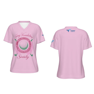 Tony Foundation Pink Women's V-neck