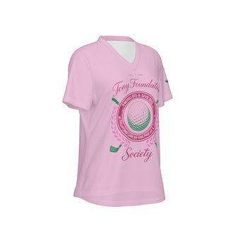 Tony Foundation Pink Women's V-neck