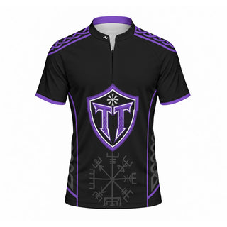 Table Trotters Black Purple Raglan Men's Sport