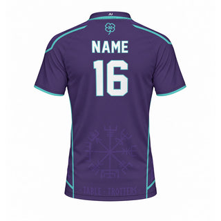 Table Trotters Purple Teal Raglan Men's Sport