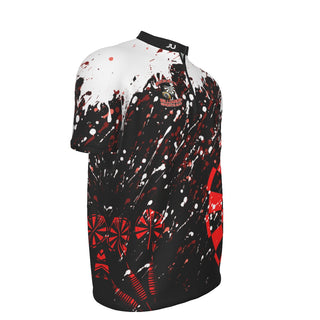 Buckeye Billiards Red Splatter Men's Jersey With Pocket