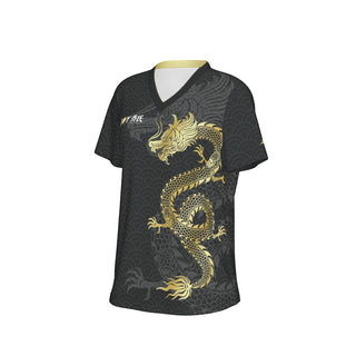 Joy Dragon Women's V-Neck Tee