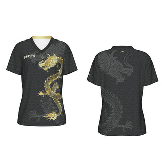 Joy Dragon Women's V-Neck Tee