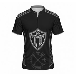 Table Trotters Black Gray Raglan Men's Sport