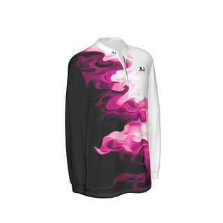 Pink Dagger Watercolor Long Sleeve Men's Jersey