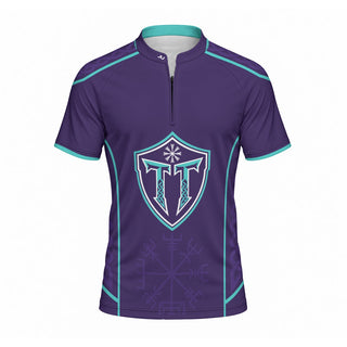 Table Trotters Purple Teal Raglan Men's Sport