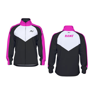 Pink Dagger Chevron Stripe Men's Track Jacket