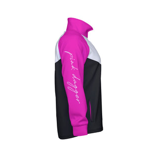 Pink Dagger Chevron Pink Men's Track Jacket