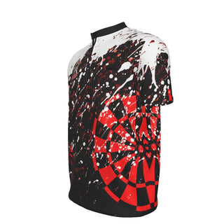 Buckeye Billiards Red Splatter Men's Jersey With Pocket