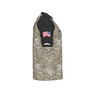 USA Army Camo Men's Raglan Jersey