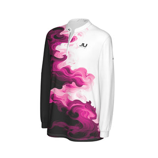Pink Dagger Watercolor Long Sleeve Men's Jersey