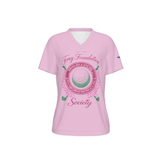 Tony Foundation Pink Women's V-neck
