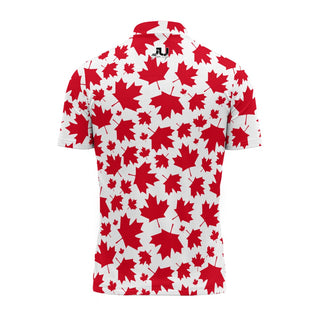 Canada Maple Leaf Pattern 2 men's Sport Collar