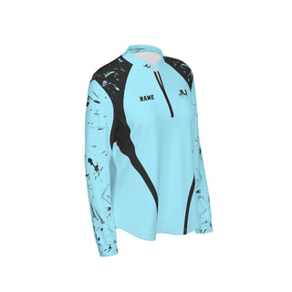 Pink Dagger Sky Blue Long Sleeve Women's Jersey