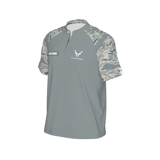 USA Air Force Camo Sleeve Men's Raglan Jersey