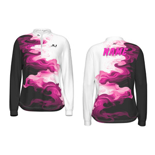 Pink Dagger Watercolor Long sleeve Women's Jersey