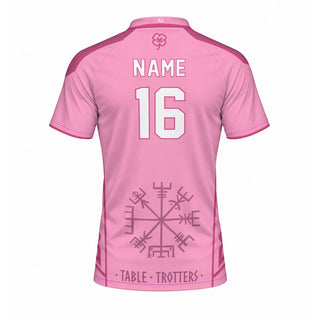 Table Trotters Pink Raglan Men's Sport