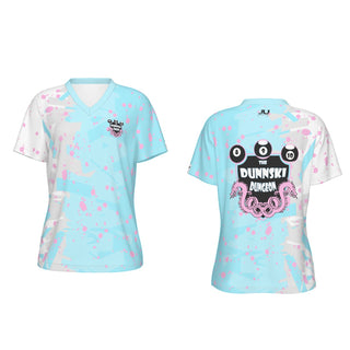 Dunnski Dungeons Pastel Splatter Women's V-Neck