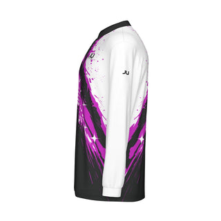 Pink Dagger Splash Long Sleeve Men's Jersey
