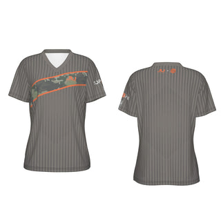 Petrick Topspin MLB Camo V-neck Women's Sport Tee