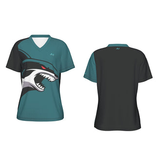 Shark Attach Women's V-Neck