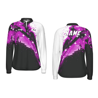 Pink Dagger Splash Long Sleeve Women's Jersey