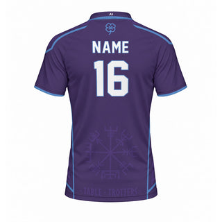 Table Trotters Purple Blue Raglan Men's Sport
