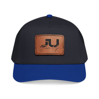 JU Leather Patch Baseball Cap