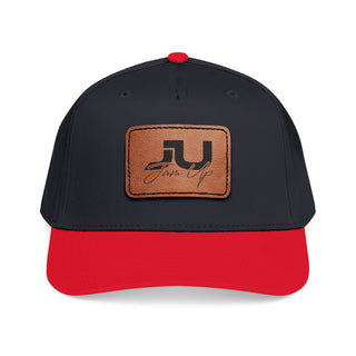 JU Leather Patch Baseball Cap