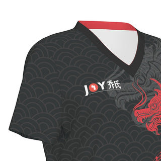 Joy Dragon Women's V-Neck Tee