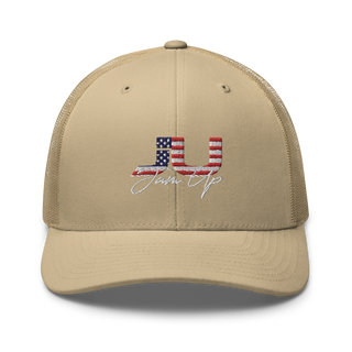 Jam Up USA Script Trucker Hat