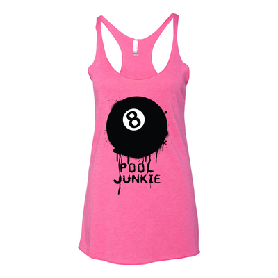 Pool Junkie Women’s Triblend Racerback Tank