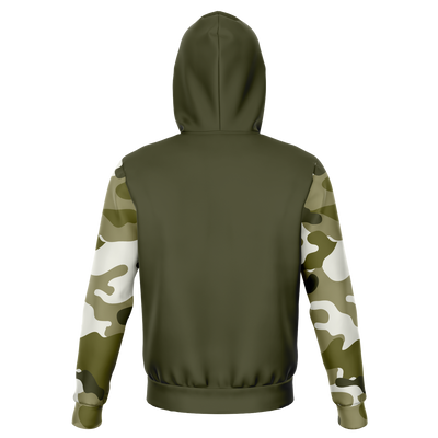 Olive Camo Pool Flag Unisex Hoodie