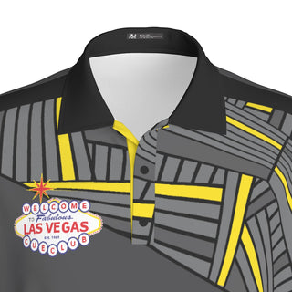 The Las Vegas Cue Club Yellow Millennial Men's Polo