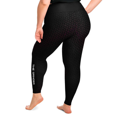 "The Grinder" April Larson Geo Plus Size Leggings